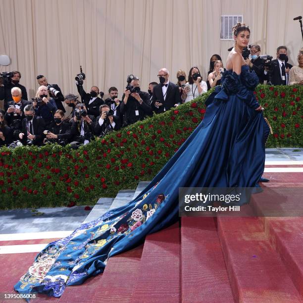 Taylor Hill attends "In America: An Anthology of Fashion," the 2022 Costume Institute Benefit at The Metropolitan Museum of Art on May 02, 2022 in...