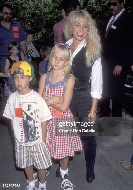 Cindy Landon, son Sean Landon and daughter Jennifer Landon attend the "Teenage Mutant Ninja Turtles III" Universal City Premiere on March 6, 1993 at...