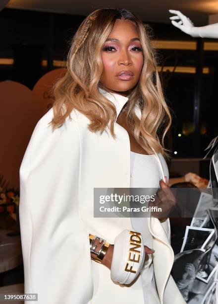 Marlo Hampton attends her "Real Housewives of Atlanta" private watch party on May 01, 2022 in Atlanta, Georgia.