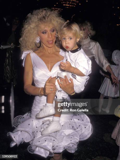 Cindy Landon and son Sean Landon attend the Young Musicians Foundation's Seventh Annual Celebrity Mother-Daughter Fashion Show on March 24, 1988 at...