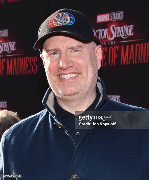 Kevin Feigeattends Marvel Studios "Doctor Strange In The Multiverse Of Madness" Premiere at El Capitan Theatre on May 02, 2022 in Los Angeles,...