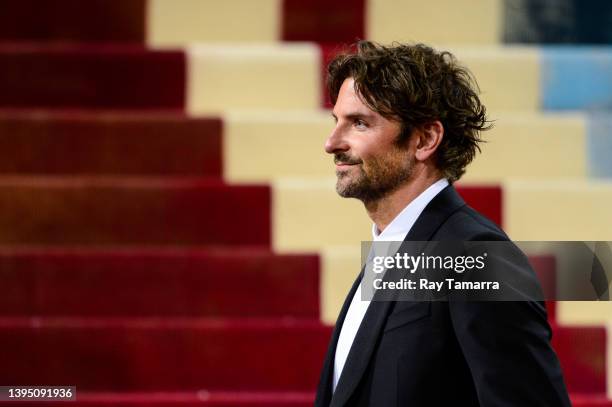 Bradley Cooper enters the 2022 Met Gala Celebrating "In America: An Anthology of Fashion" at the Metropolitan Museum on May 02, 2022 in New York City.