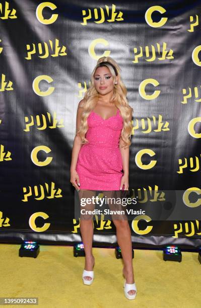 Gabi DeMartino attends The Conversationalist's POVz premiere at Regal Union Square on April 30, 2022 in New York City.