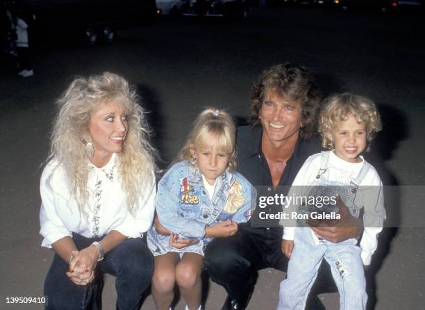 Actor Michael Landon, wife Cindy Landon, daughter Jennifer Landon and son Sean Landon attend the Third Annual Moonlight Roundup Extravaganza to...