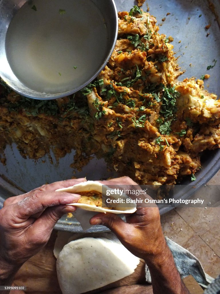 Samosa prepared for Iftar