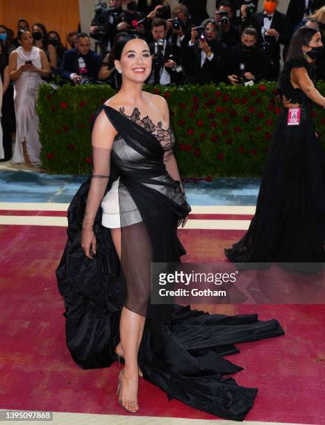 Katy Perry attends The 2022 Met Gala Celebrating "In America: An Anthology of Fashion" at The Metropolitan Museum of Art on May 2, 2022 in New York...