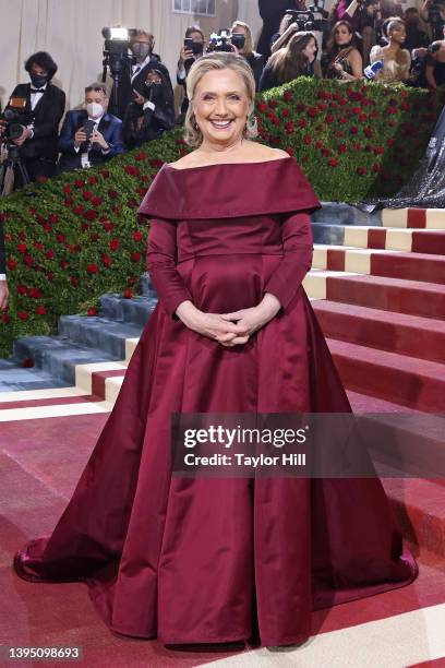 Hillary Rodham Clinton attends "In America: An Anthology of Fashion," the 2022 Costume Institute Benefit at The Metropolitan Museum of Art on May 02,...