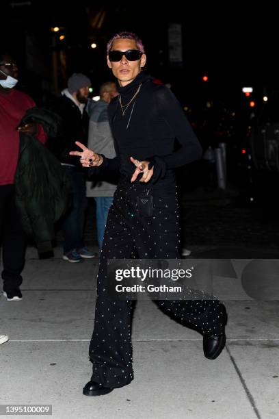 Evan Mock attends an after party for the 2022 Met Gala Celebrating "In America: An Anthology of Fashion" at Zero Bond on May 02, 2022 in New York...