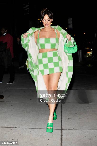 Kacey Musgraves attends an after party for the 2022 Met Gala Celebrating "In America: An Anthology of Fashion" at Zero Bond on May 02, 2022 in New...