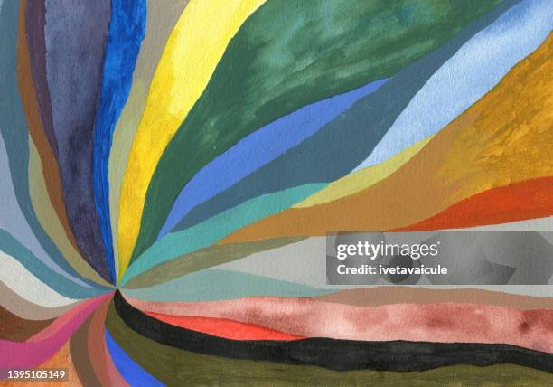 starburst abstract painting - abstract art painting stock illustrations