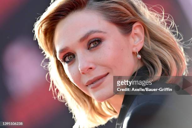 Elizabeth Olsen attends Marvel Studios "Doctor Strange in the Multiverse of Madness" Premiere at El Capitan Theatre on May 02, 2022 in Los Angeles,...