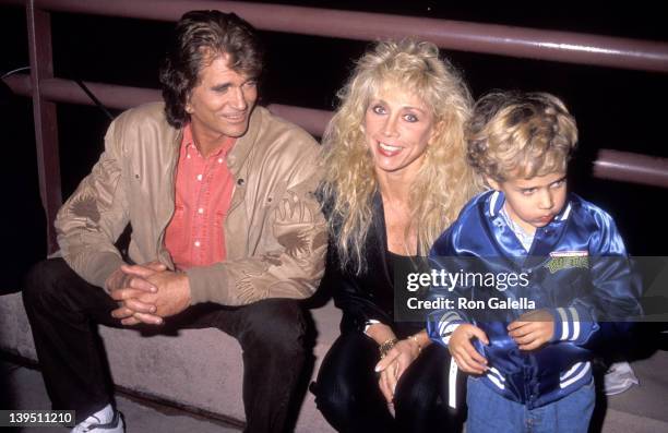 Actor Michael Landon, wife Cindy Landon and son Sean Landon attend the "Teenage Mutant Ninja Turtles: Coming Out of Their Shells" Concert and...