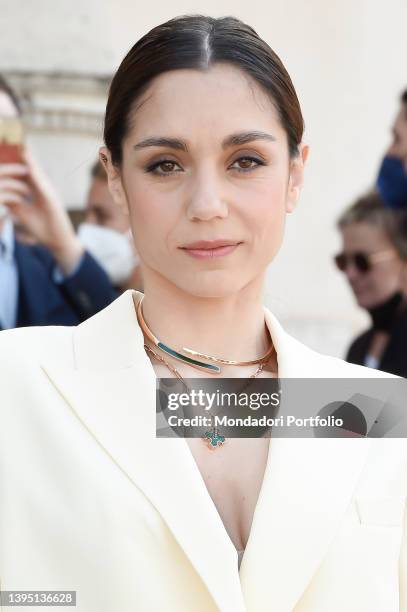 Italian actress Cristiana Dell'Anna attends at the presentation of the candidates of the 67th edition of the David di Donatello Awards at Quirinale....