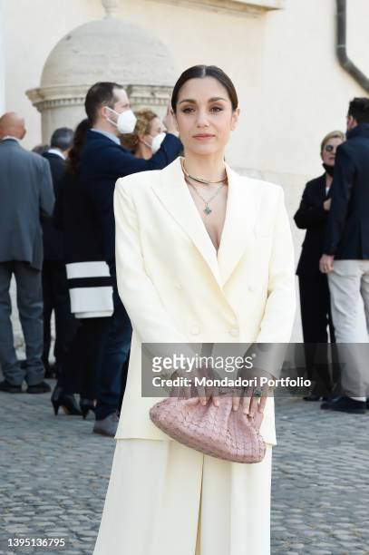 Italian actress Cristiana Dell'Anna attends at the presentation of the candidates of the 67th edition of the David di Donatello Awards at Quirinale....