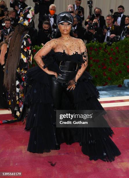 Nicki Minaj attends The 2022 Met Gala Celebrating "In America: An Anthology of Fashion" at The Metropolitan Museum of Art on May 2, 2022 in New York...
