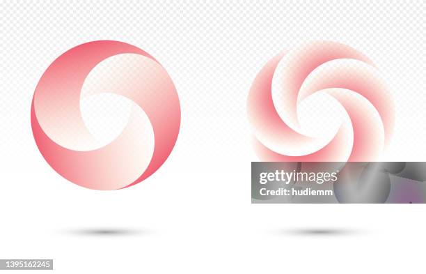 stockillustraties, clipart, cartoons en iconen met vector vortex aperture wheel pattern logo - diafragma