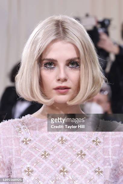 Lucy Boynton attends "In America: An Anthology of Fashion," the 2022 Costume Institute Benefit at The Metropolitan Museum of Art on May 02, 2022 in...