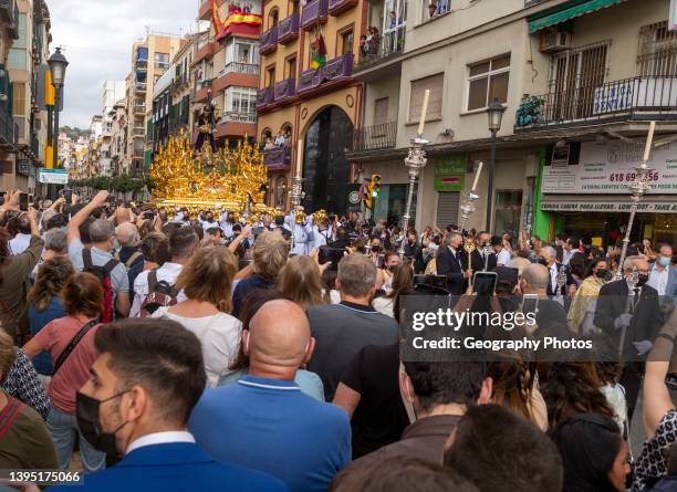 La Magna, camino de la gloria, religious procession through city streets to commemorate the centenary of brotherhood groups. Malaga, Spain. 30th Oct,...