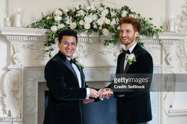 with this ring i thee wed - gay marriage stock pictures, royalty-free photos & images