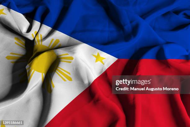 flag of philippines - philippines national flag 個照片及圖片檔