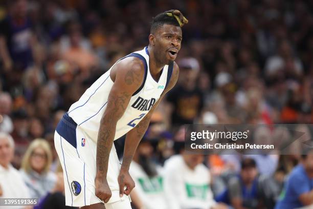Reggie Bullock of the Dallas Mavericks during the second half of Game One of the Western Conference Second Round NBA Playoffs at Footprint Center on...