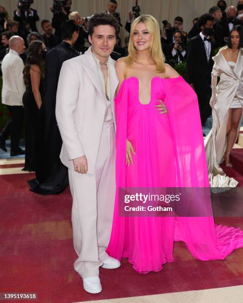 Brooklyn Beckham and Nicola Peltz attend The 2022 Met Gala Celebrating "In America: An Anthology of Fashion" at The Metropolitan Museum of Art on May...