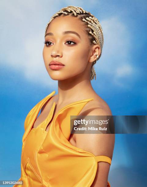 Actress Amandla Stenberg is photographed for EMMY Magazine on February 20, 2020 in New York City. PUBLISHED IMAGE.