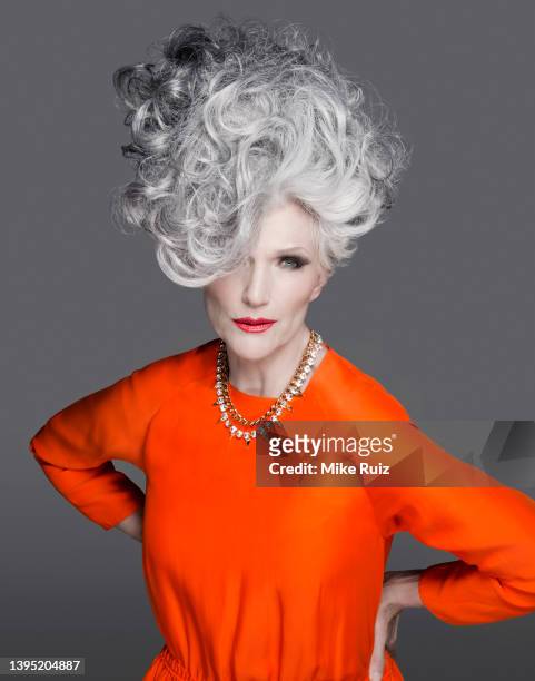 Model Maye Musk poses for a portrait on March 12, 2015 in New York City.