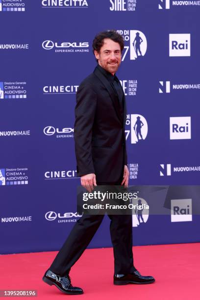 Elio Germano attends the 67th David Di Donatello red carpet on May 03, 2022 in Rome, Italy.