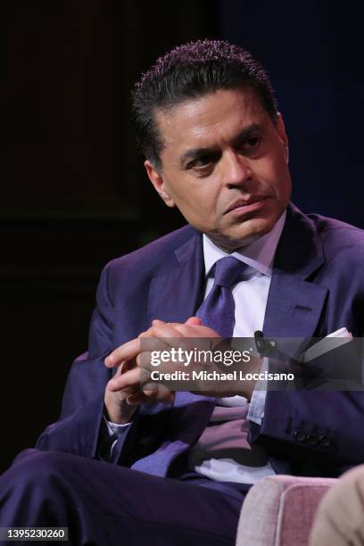 Fareed Zakaria discusses Bill Gates' new book 'How To Prevent The Next Pandemic' onstage at 92Y on May 03, 2022 in New York City.