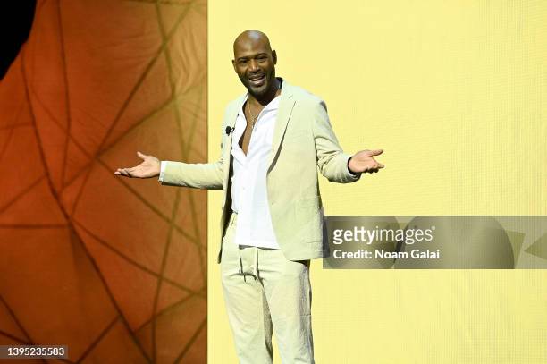 Karamo Brown speaks onstage during the Snap Inc 2022 NewFronts at Jazz at Lincoln Center on May 03, 2022 in New York City.