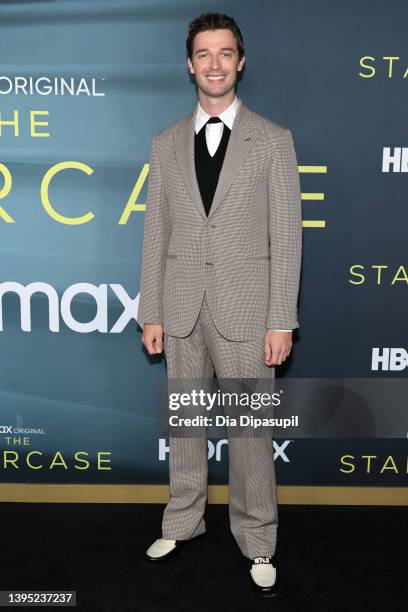 Patrick Schwarzenegger attends HBO Max's "The Staircase" New York Premiere at Museum of Modern Art on May 03, 2022 in New York City.