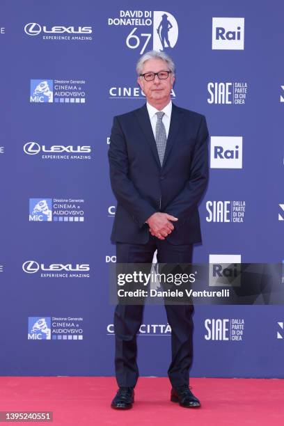 Guest attends the 67th David Di Donatello red carpet on May 03, 2022 in Rome, Italy.