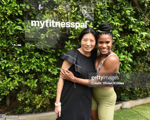 Of MyFitnessPal Tricia Han and Deja Riley attends Nourish: Mind and Body for Women, presented by MyFitnessPal in celebration of Women's Health Month...