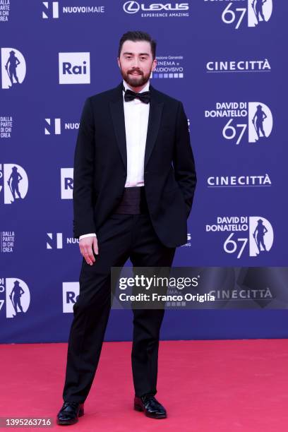 Guest attends the 67th David Di Donatello red carpet on May 03, 2022 in Rome, Italy.