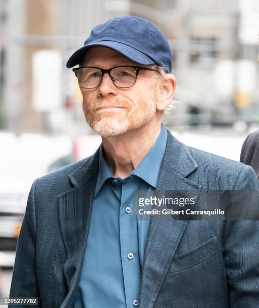 Director Ron Howard is seen arriving to The Late Show With Stephen Colbert at Ed Sullivan Theater on May 03, 2022 in New York City.