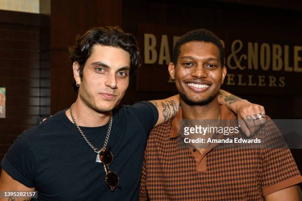 Actors Samuel Larsen and Shane Paul McGhie attend the book signing for author and screenwriter Anna Todd's new book "After: The Graphic Novel" at...