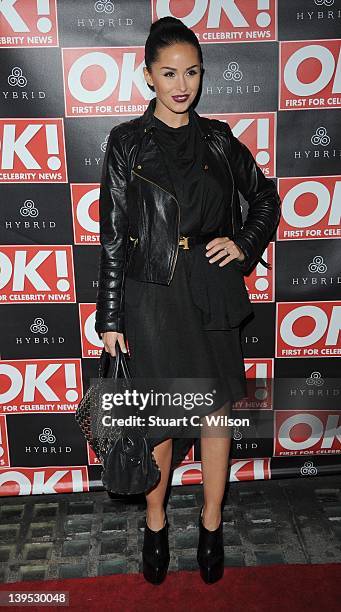 Funda Onal attends the Hybrid and OK! Magazine London Fashion Week Party at Jewel Bar on February 22, 2012 in London, England.