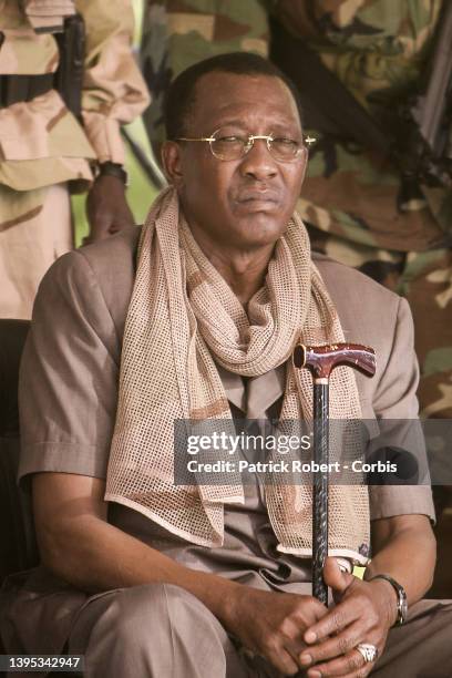 Le Président Idriss Deby Itno du Tchad assiste à une manifestation pour la Paix organisée par le Parti gouvernemental MPS.