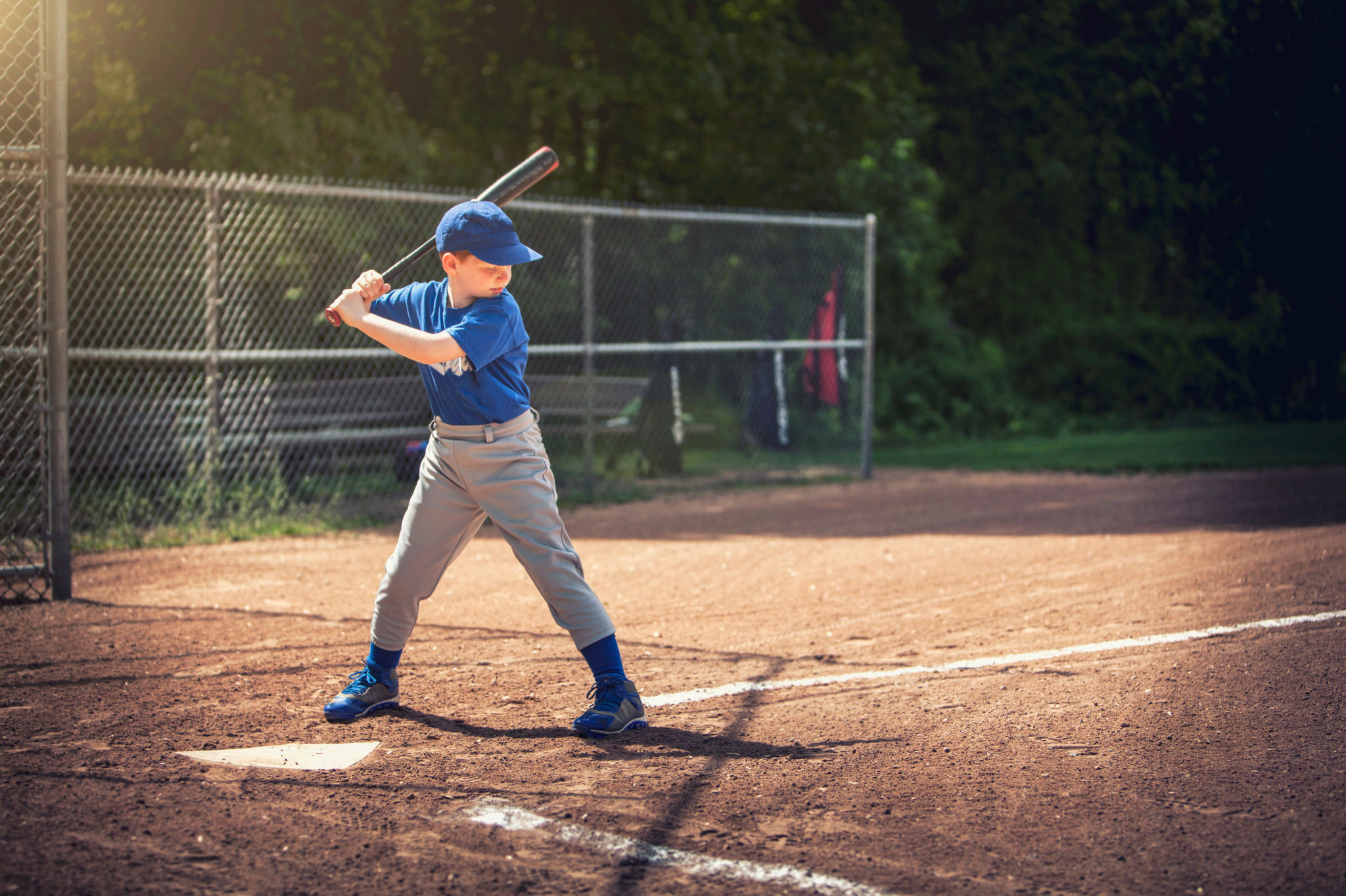 kids playing baseball