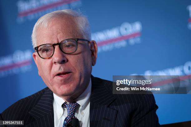 David Rubenstein, Chairman of the Economic Club of Washington, DC, interviews Kathy Warden, CEO and president of Northrop Grumman Corporation, May 4,...