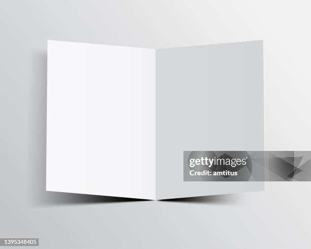 open greeting card - blank booklet stock illustrations