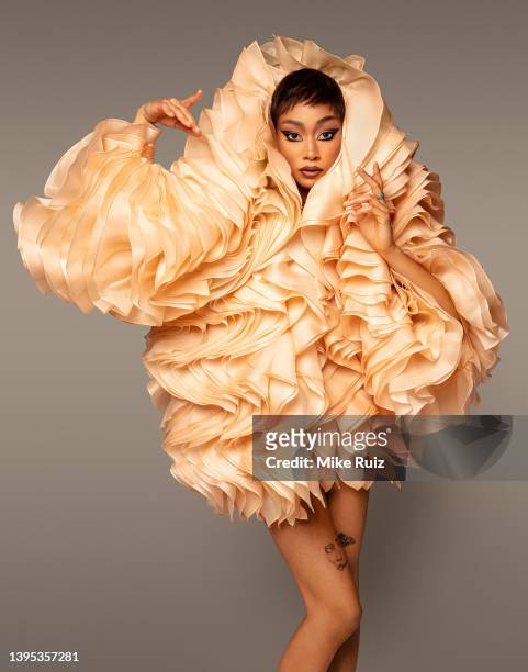 Actress Tati Gabrielle is photographed for MOD Magazine on October 6, 2021 in New Jersey. PUBLISHED IMAGE.