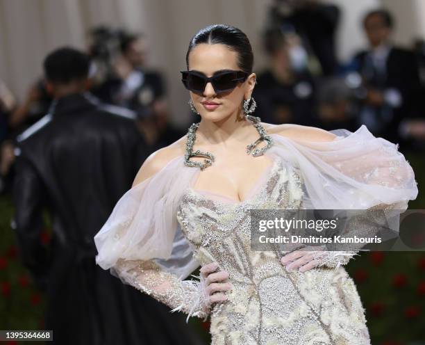 Rosalía attends The 2022 Met Gala Celebrating "In America: An Anthology of Fashion" at The Metropolitan Museum of Art on May 02, 2022 in New York...