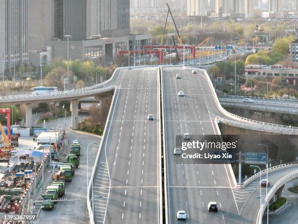 elevated road - china street stock pictures, royalty-free photos & images