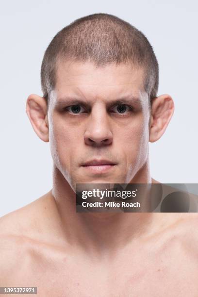 Joe Lauzon poses for a portrait during a UFC photo session on May 4, 2022 in Phoenix, Arizona.