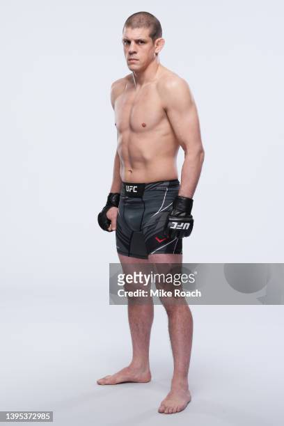Joe Lauzon poses for a portrait during a UFC photo session on May 4, 2022 in Phoenix, Arizona.