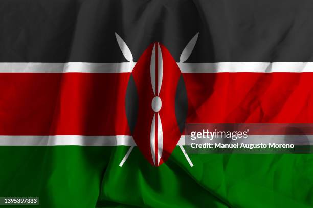 flag of kenya - kenyan flag stock-fotos und bilder