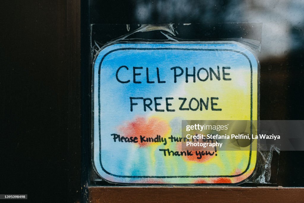 Cell Phone Free Zone Sign