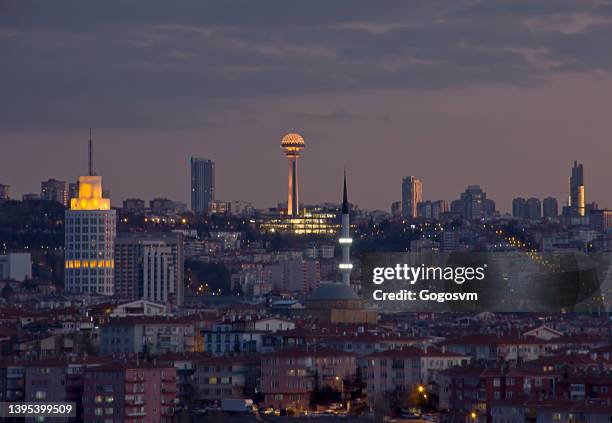 atakule tower - turk telekom bildbanksfoton och bilder